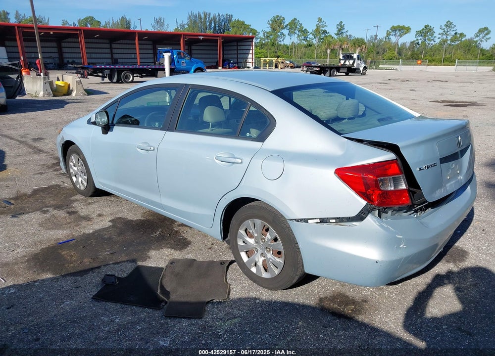 2012 HONDA CIVIC VIN: 19XFB2F58CE085586