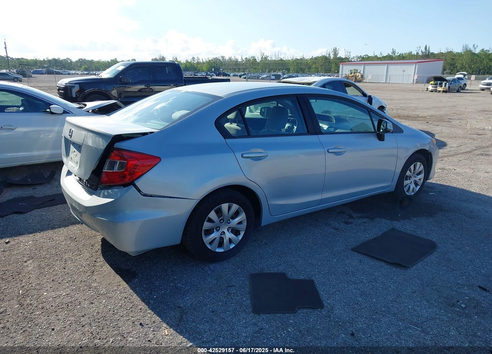 2012 HONDA CIVIC VIN: 19XFB2F58CE085586