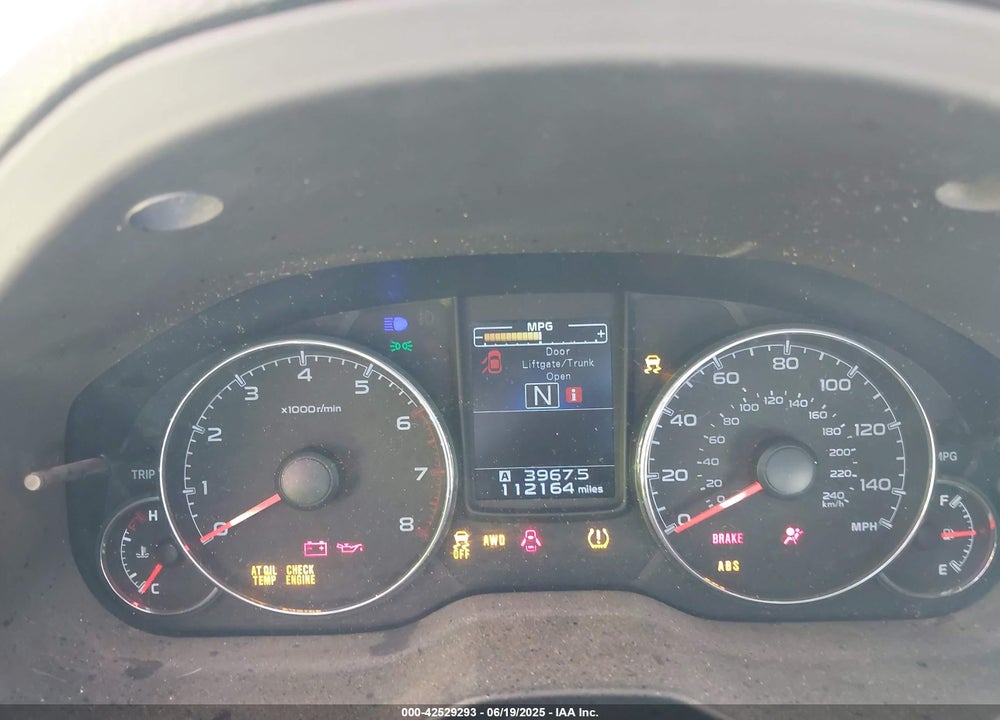 2014 SUBARU OUTBACK VIN: 4S4BRBLC0E3310179
