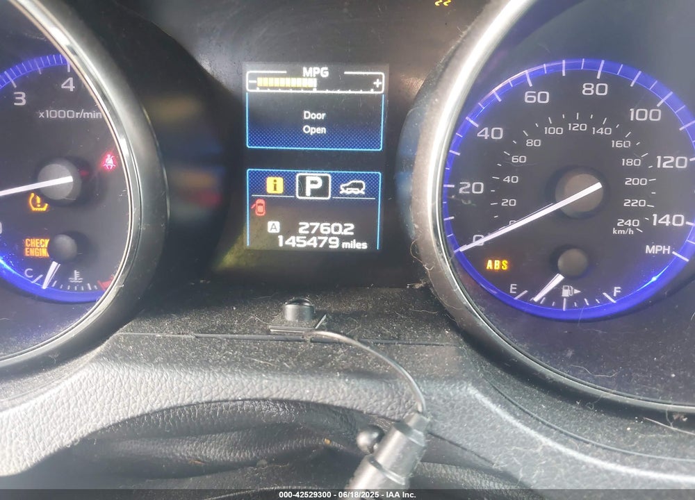 2016 SUBARU OUTBACK VIN: 4S4BSACCXG3258335