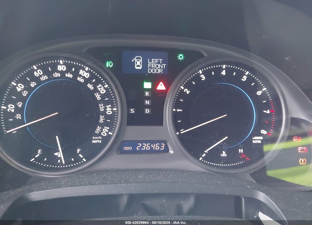 2009 LEXUS IS 250 VIN: JTHBK262595106885