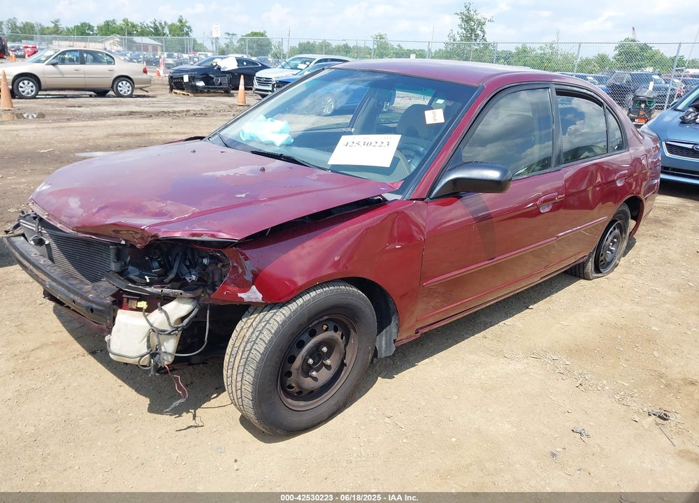 2003 HONDA CIVIC LX VIN: 2HGES165X3H597779