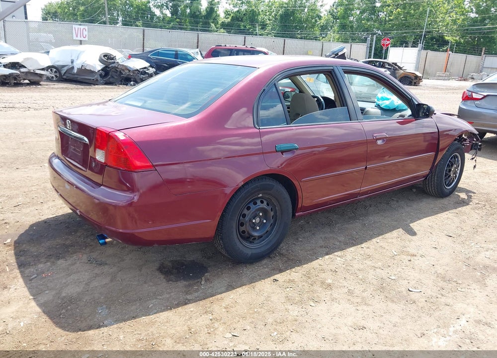 2003 HONDA CIVIC LX VIN: 2HGES165X3H597779