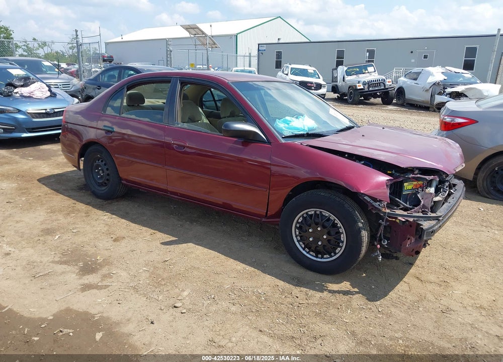 2003 HONDA CIVIC LX VIN: 2HGES165X3H597779