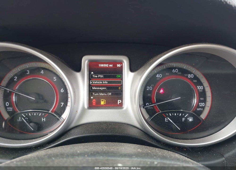 2015 DODGE JOURNEY VIN: 3C4PDCBGXFT711392