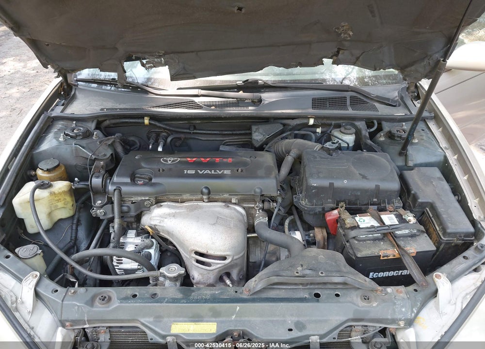 2002 TOYOTA CAMRY VIN: 4T1BE32K62U565452