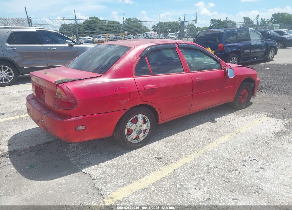 2001 MITSUBISHI MIRAGE LS VIN: JA3AY36C31U011227