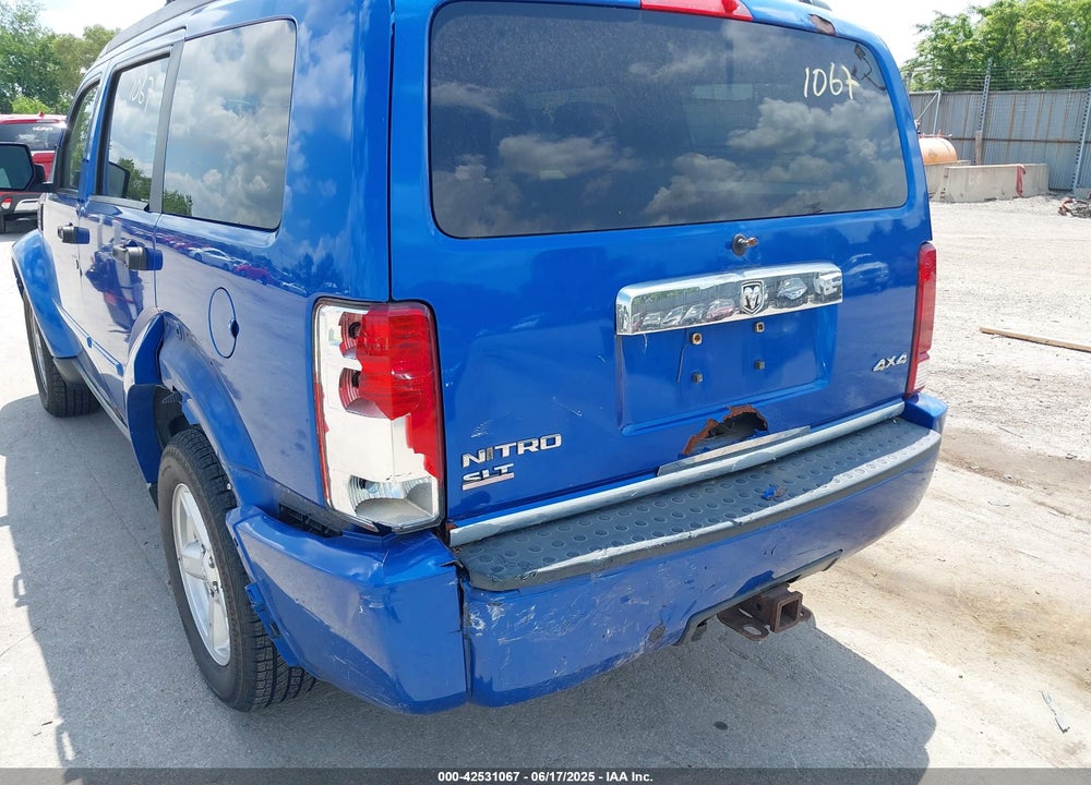 2007 DODGE NITRO VIN: 1D8GU58K57W580196