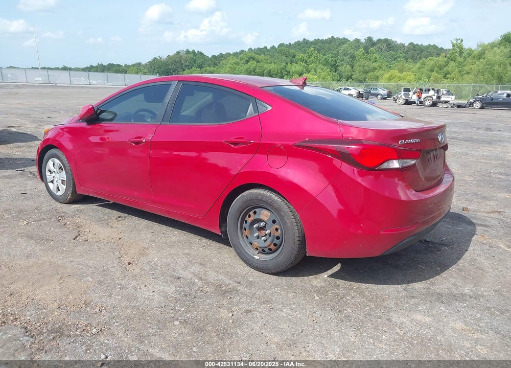2016 HYUNDAI ELANTRA VIN: KMHDH4AE9GU625149