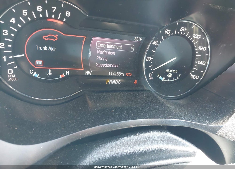 2017 LINCOLN MKZ VIN: 3LN6L5E98HR653592