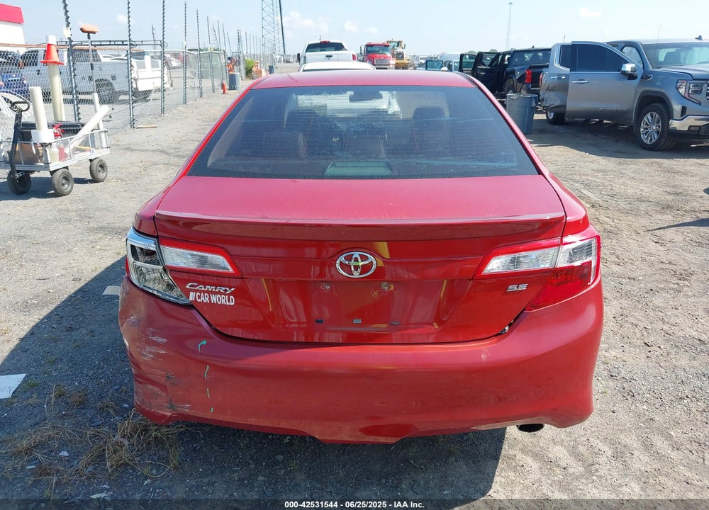2012 TOYOTA CAMRY SE VIN: 4T1BF1FKXCU617744