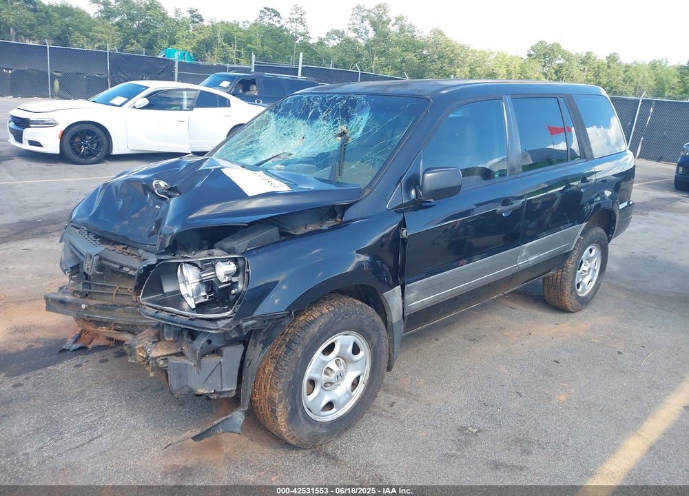 2005 HONDA PILOT LX VIN: 2HKYF18125H549987