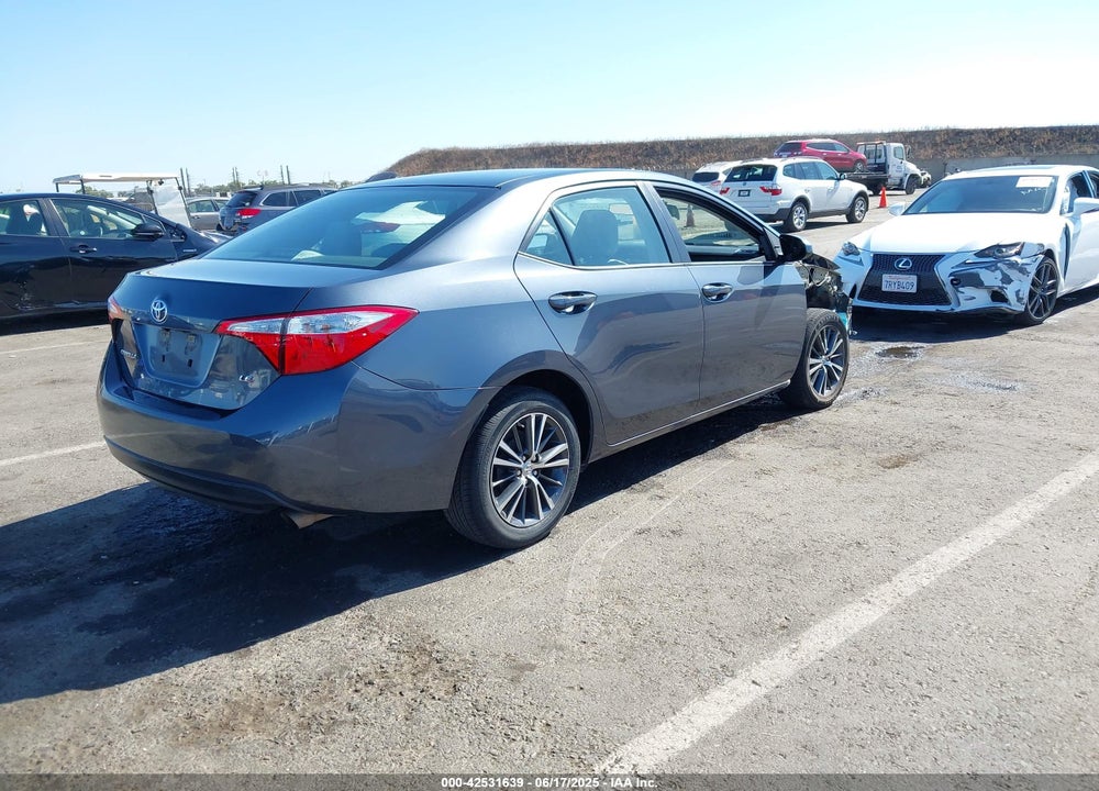 2016 TOYOTA COROLLA VIN: 5YFBURHE5GP551381