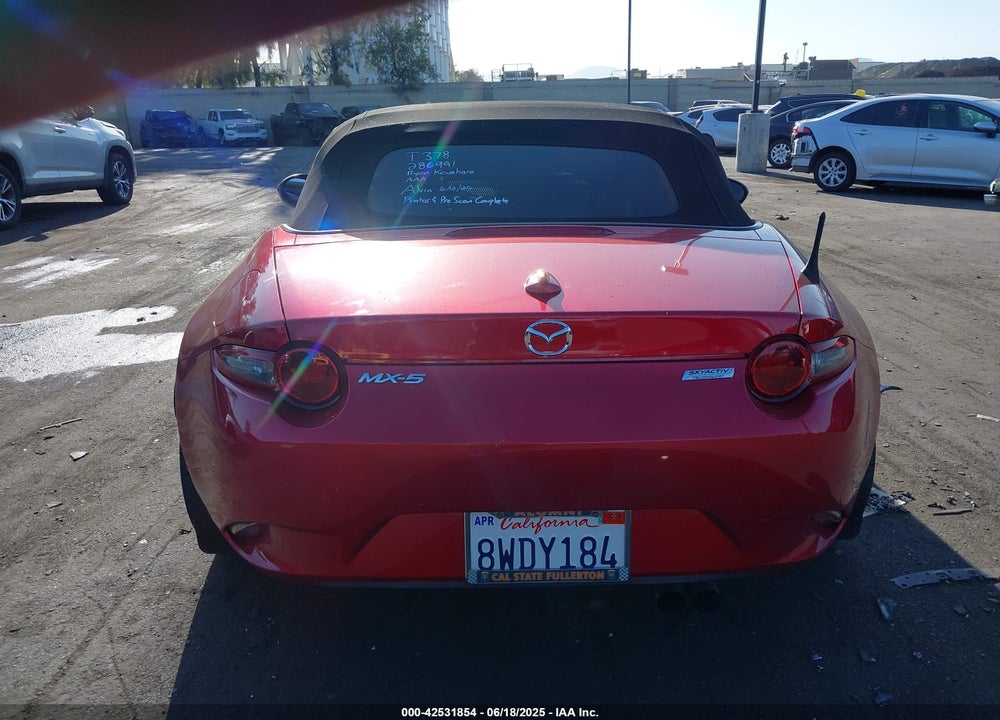 2016 MAZDA MX-5 MIATA VIN: JM1NDAD73G0100806