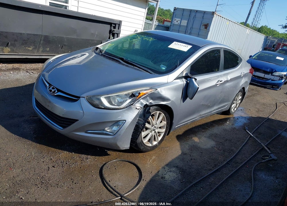 2014 HYUNDAI ELANTRA VIN: KMHDH4AE8EU166144
