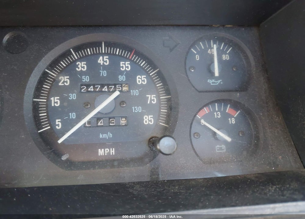 1987 JEEP COMANCHE VIN: 1JTMW6413HT109647