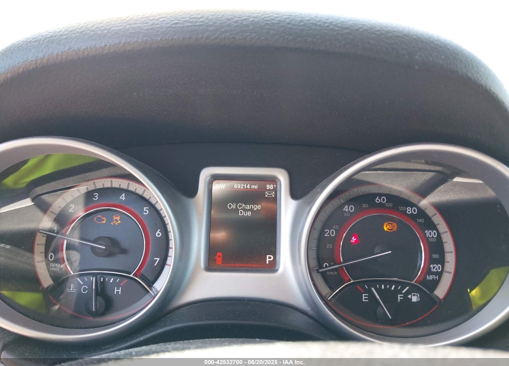 2015 DODGE JOURNEY SXT VIN: 3C4PDDBG1FT749275