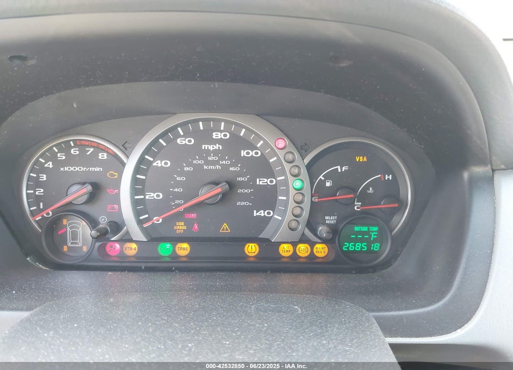 2005 HONDA PILOT EX-L VIN: 2HKYF18705H547837