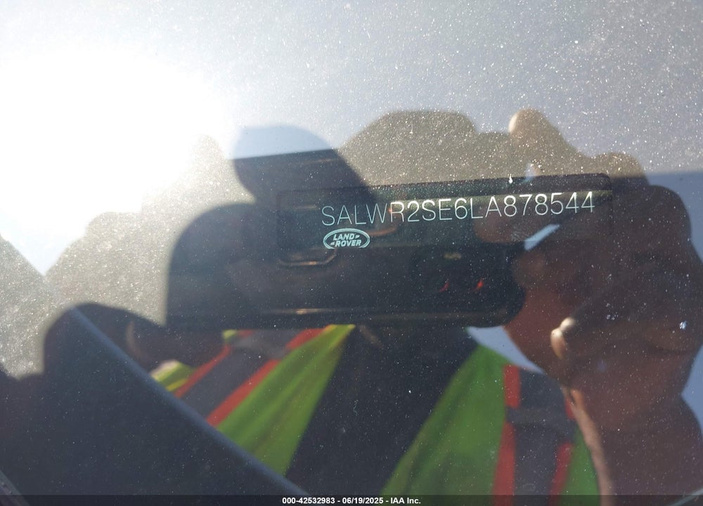 2020 LAND ROVER RANGE ROVER SPORT VIN: SALWR2SE6LA878544