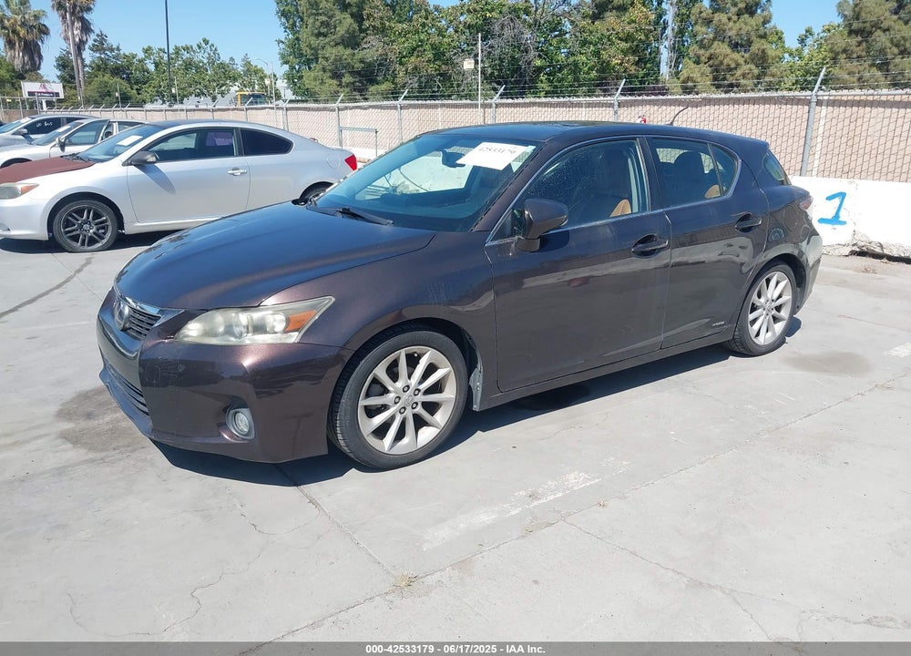 2012 LEXUS CT 200H PREMIUM VIN: JTHKD5BH9C2112056