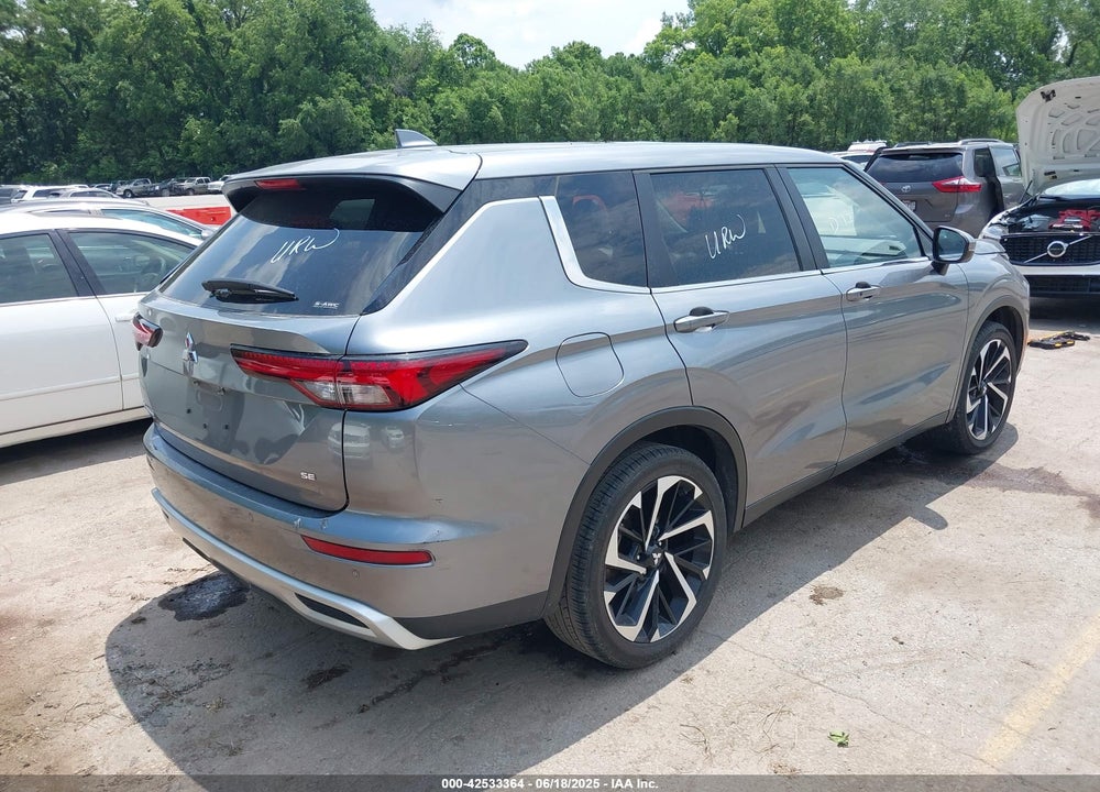 2024 MITSUBISHI OUTLANDER SE 2.5 S-AWC/SE BLACK EDITION S-AWC/SE BLACK EDITION W/PANO ROOF S-AWC/SE RALLIART S-AWC VIN: JA4J4VA80RZ038129