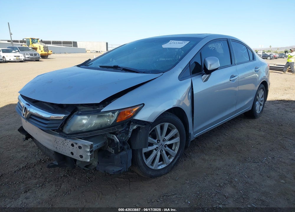 2012 HONDA CIVIC VIN: 2HGFB2F83CH593593