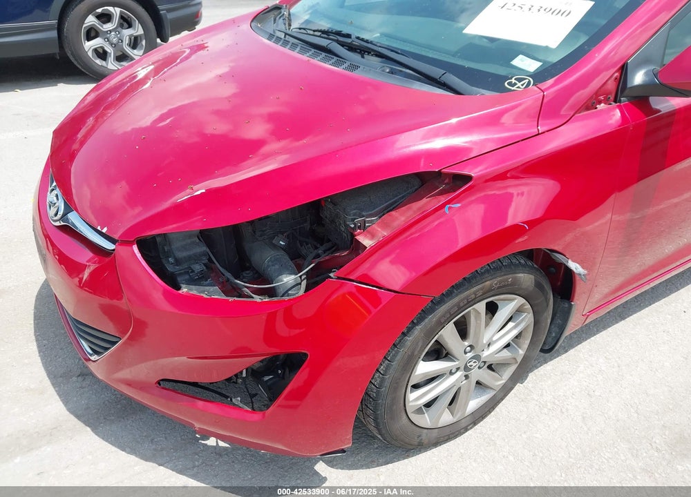 2016 HYUNDAI ELANTRA VIN: KMHDH4AE0GU519821