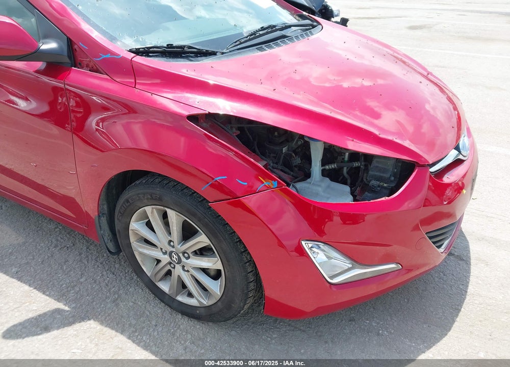 2016 HYUNDAI ELANTRA VIN: KMHDH4AE0GU519821