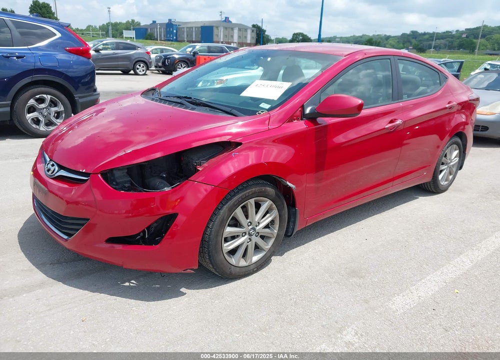 2016 HYUNDAI ELANTRA VIN: KMHDH4AE0GU519821