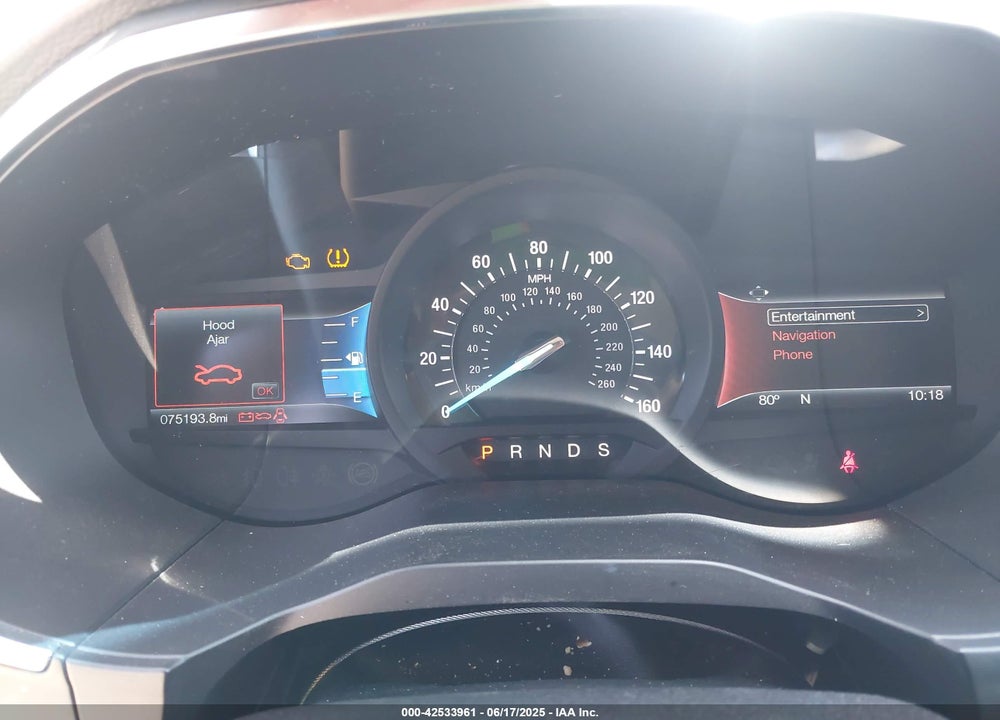 2017 FORD EDGE TITANIUM VIN: 2FMPK4K93HBB52484