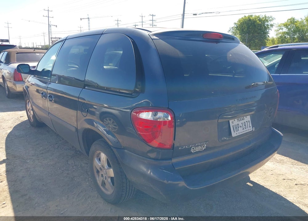 2007 DODGE CARAVAN SXT VIN: 1D4GP45R07B162348