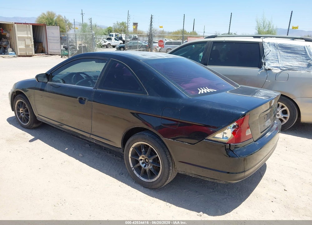 2001 HONDA CIVIC LX VIN: 1HGEM22581L048006