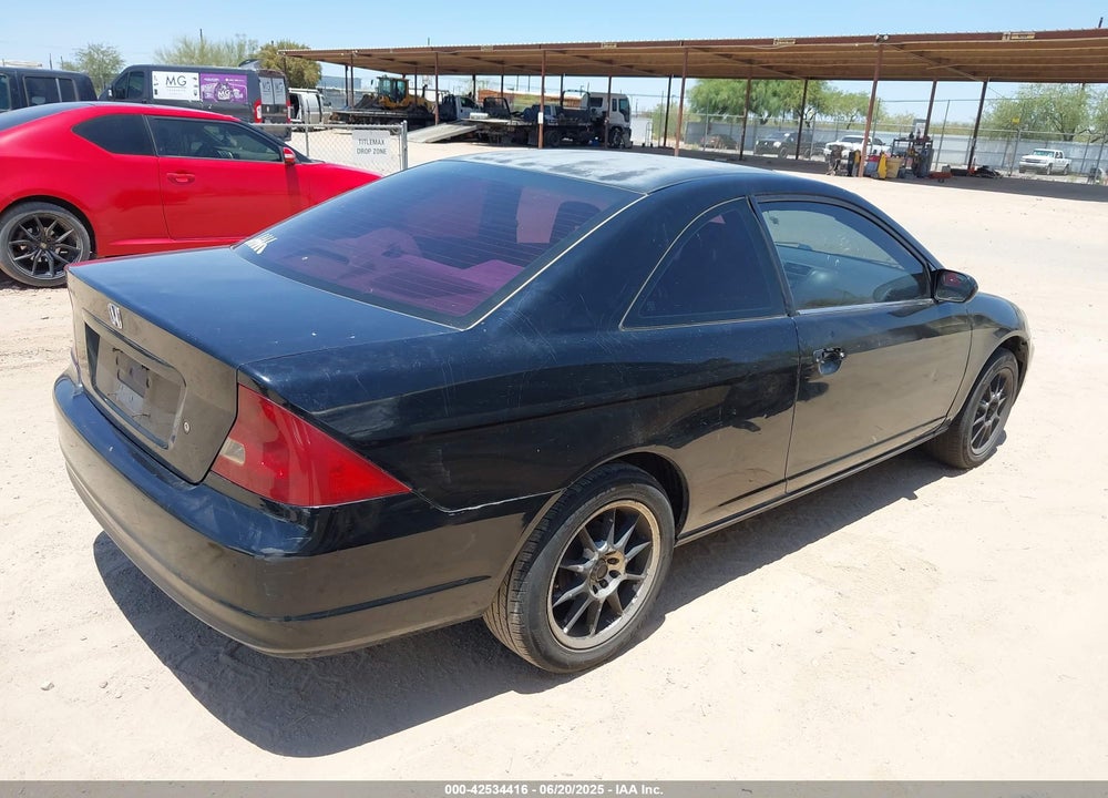 2001 HONDA CIVIC LX VIN: 1HGEM22581L048006