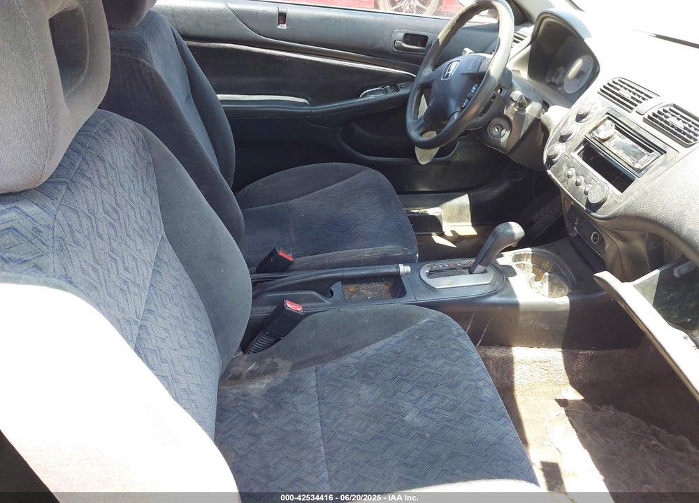 2001 HONDA CIVIC LX VIN: 1HGEM22581L048006