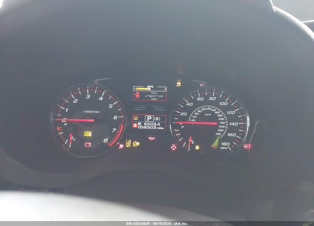 2021 SUBARU WRX VIN: JF1VA1F68M8822319