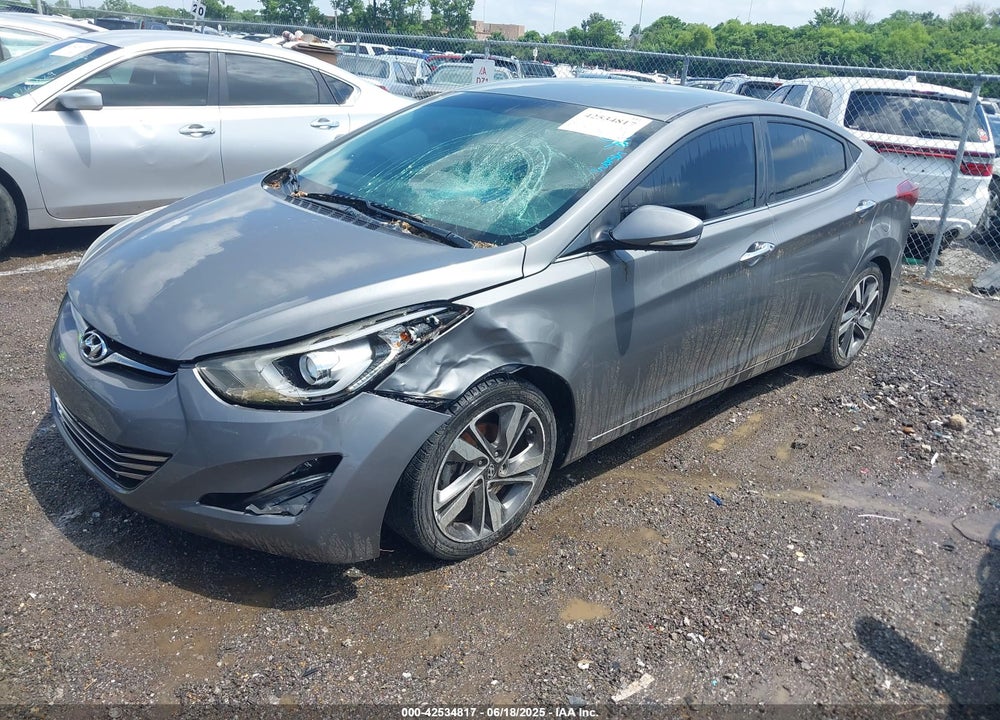 2014 HYUNDAI ELANTRA VIN: 5NPDH4AE6EH472080
