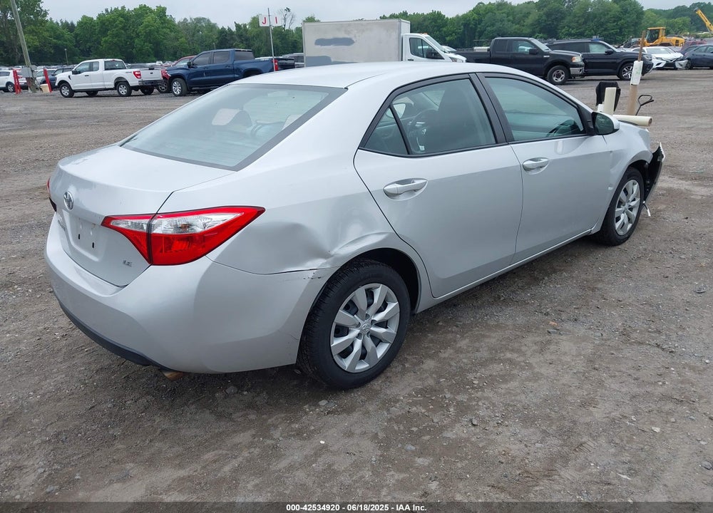 2016 TOYOTA COROLLA VIN: 2T1BURHE1GC531791