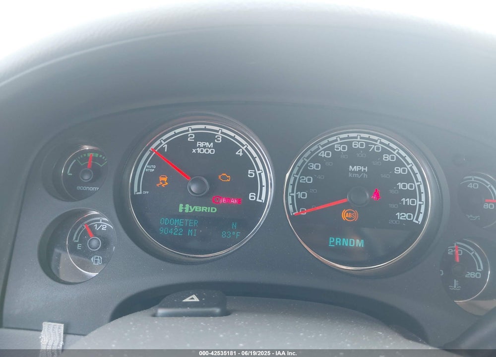 2012 CHEVROLET TAHOE HYBRID VIN: 1GNSKDFJ9CR143739
