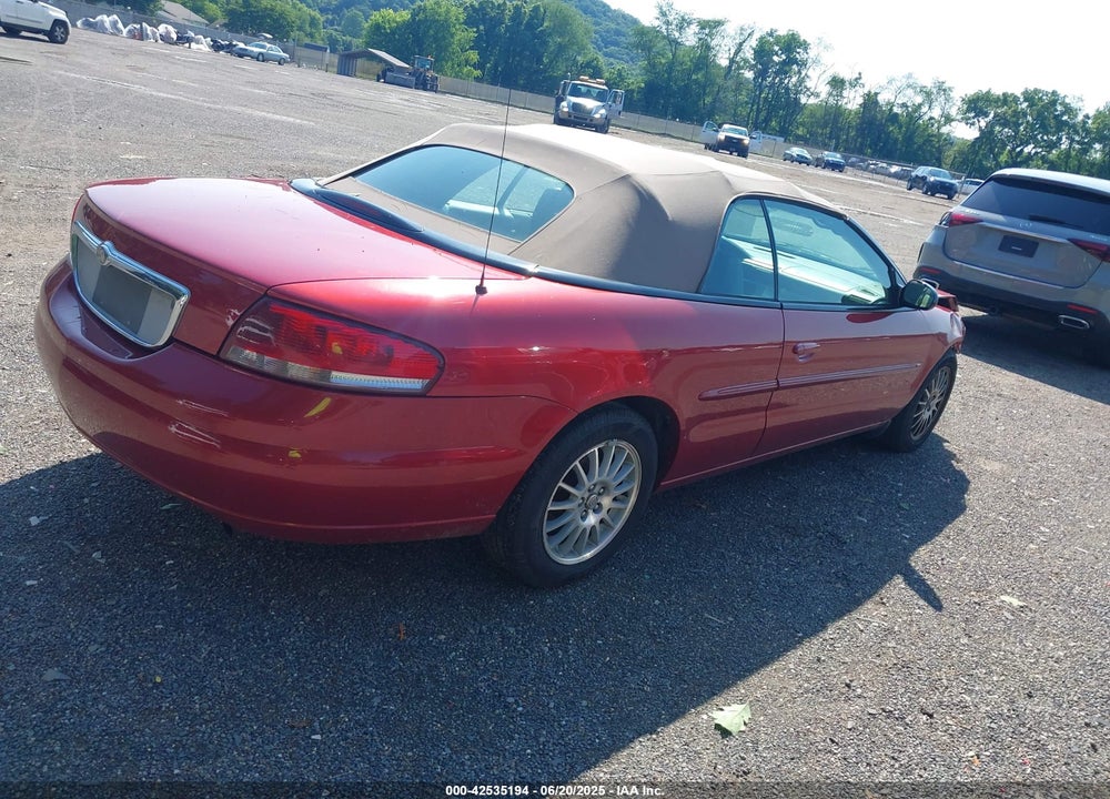 2006 CHRYSLER SEBRING TOURING VIN: 1C3EL55R36N116133
