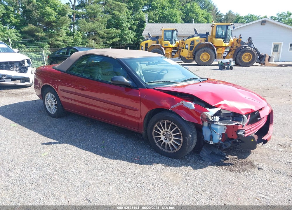 2006 CHRYSLER SEBRING TOURING VIN: 1C3EL55R36N116133