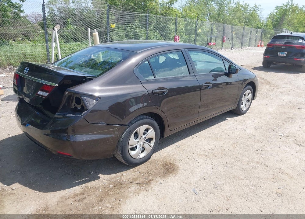 2014 HONDA CIVIC LX VIN: 2HGFB2F58EH511205