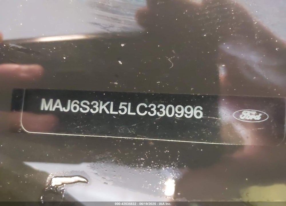 2020 FORD ECOSPORT VIN: MAJ6S3KL5LC330996