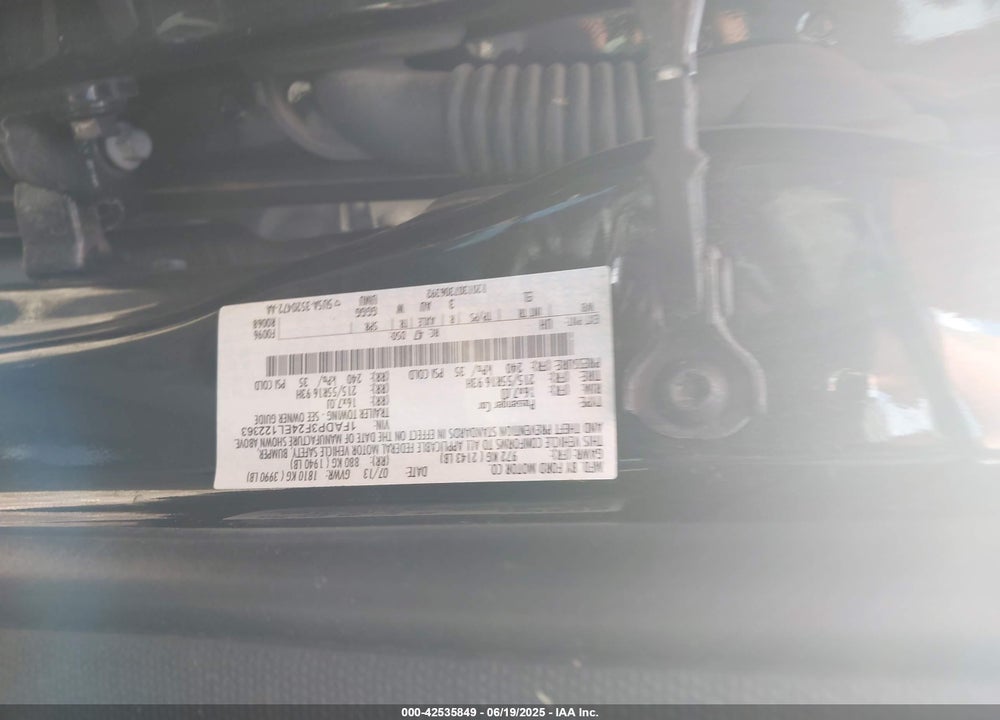 2014 FORD FOCUS SE VIN: 1FADP3F24EL122363