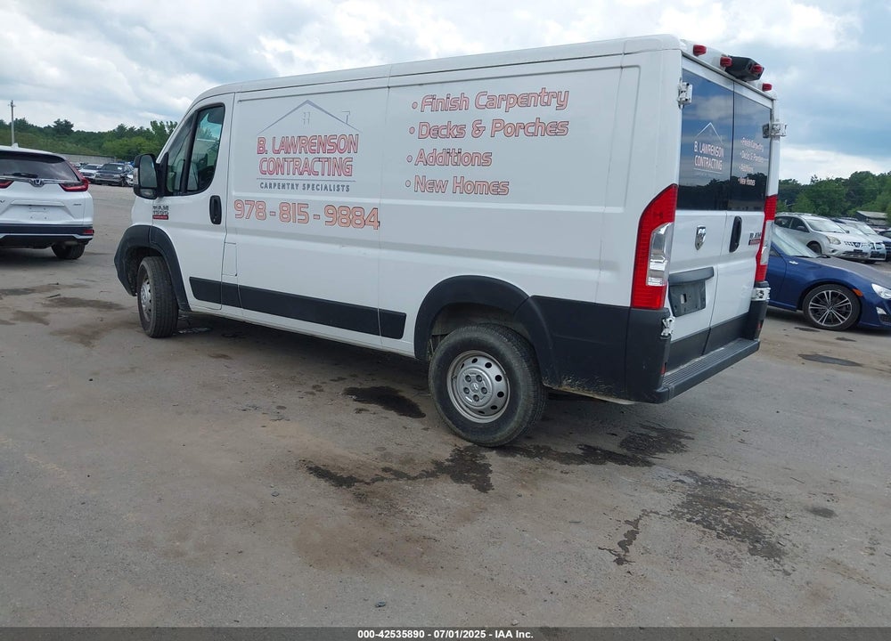 2020 RAM PROMASTER 1500 LOW ROOF 136 WB VIN: 3C6TRVAG3LE123855