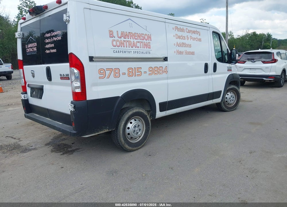 2020 RAM PROMASTER 1500 LOW ROOF 136 WB VIN: 3C6TRVAG3LE123855
