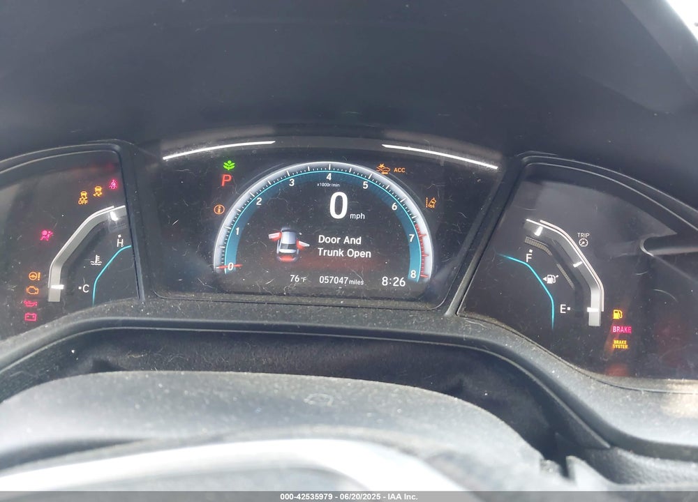 2021 HONDA CIVIC VIN: 2HGFC2F6XMH527202