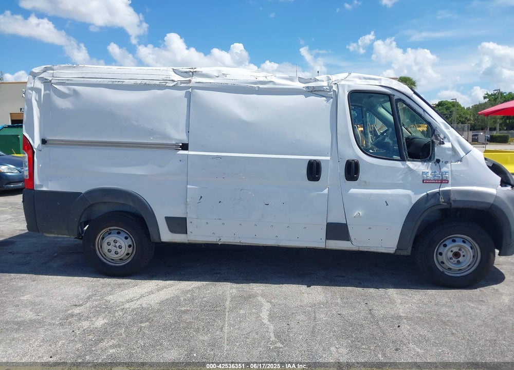 2017 RAM PROMASTER 1500 LOW ROOF 136 WB VIN: 3C6TRVAG2HE523798