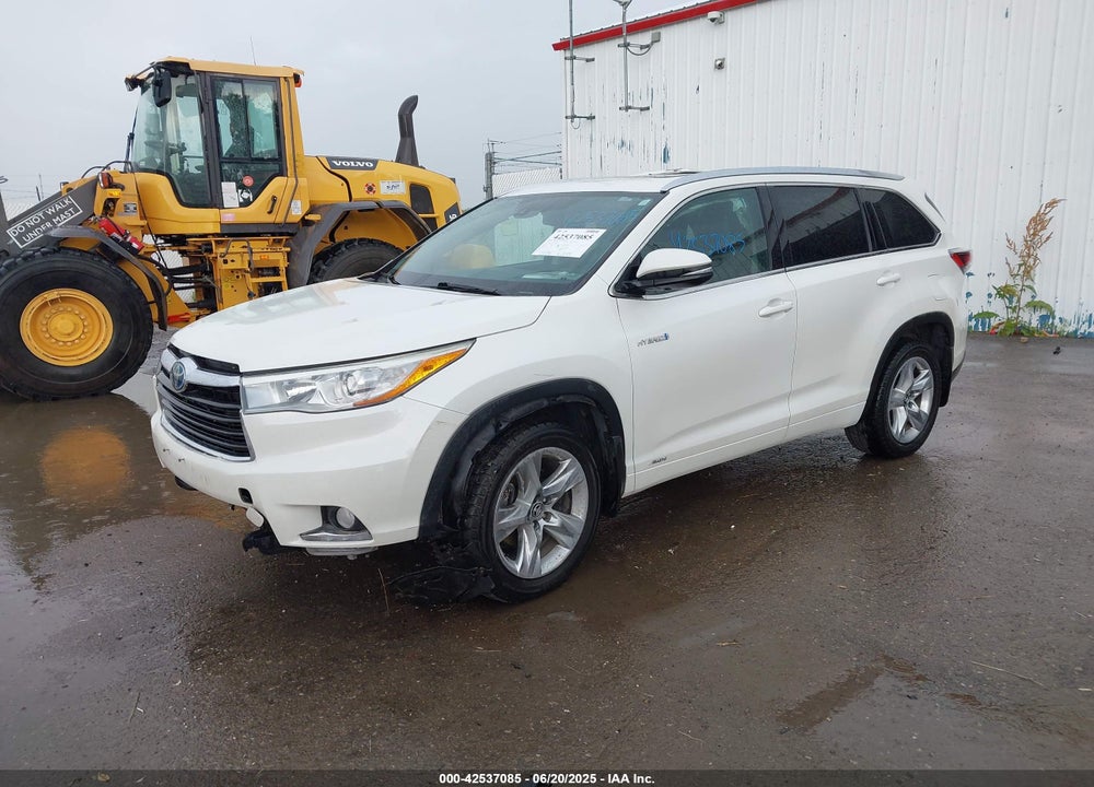 2016 TOYOTA HIGHLANDER HYBRID VIN: 5TDDCRFH5GS015787