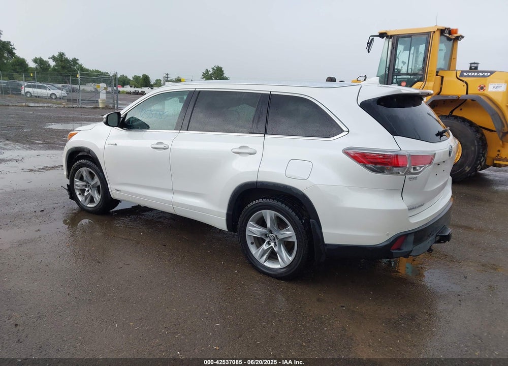 2016 TOYOTA HIGHLANDER HYBRID VIN: 5TDDCRFH5GS015787