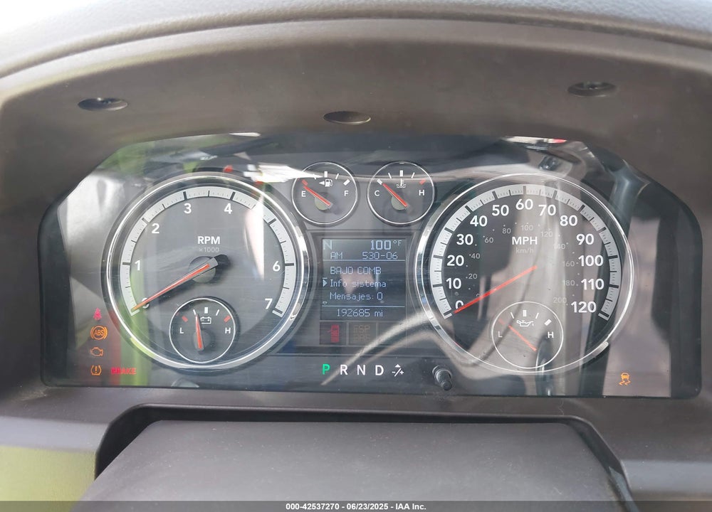 2009 DODGE RAM 1500 SLT/SPORT/TRX VIN: 1D3HB13T89J502004